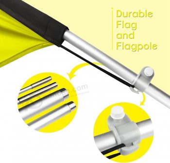 Vente de garage Feather Flag Pole Kit et piquet de sol, 11FT publicité Swooper Business Sign Flag Pole Kit pour la vente de garage