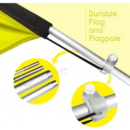 Yard Sale Feather Flag Stock Kit and Ground Stake, 11FT Advertising Swooper Business Sign Комплект флагштока для дворовой распродажи