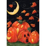 Scary Night 28 x 40 Inch Decoratieve Spooky Jack O Lantern Pompoen Halloween Huisvlag