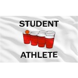 Student Athlet Banner Flagge College Flagge 3 x 5 Fuß Wohnheim Zimmer Flagge Banner Innen und Außen mit Ösen Leinwand Header für College Wohnheim Zimmer