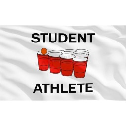 Student Athlet Banner Flagge College Flagge 3 x 5 Fuß Wohnheim Zimmer Flagge Banner Innen und Außen mit Ösen Leinwand Header für College Wohnheim Zimmer