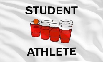 Student Athlete Banner Flag College Flag 3 x 5 Feet Dorm Room Flag Banner Indoor and Outdoor with Grommets Canvas Header for College Dorm Room