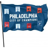 Dimike Philadelphia Sports Eagles Phillies Flyers 76ers Championships Bandera Estandarte 3x5Feet Hombre Decoración de la Cueva