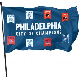 Dimike Philadelphia Sports Eagles Phillies Flyers 76ers Meisterschaften Flagge Banner 3x5feet Mann Höhle Dekor