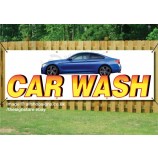 Car Wash PVC Banner Outdoor/Indoor Advertising Sign with Eyelets, Hand Car Wash