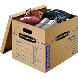 SmoothMove Classic Moving Boxes、テープフリーアセンブリ、持ち運びに便利なハンドル、ミディアム、18 x 15 x 14インチ