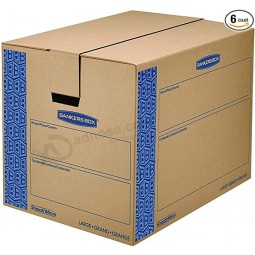 Boîtes de déménagement SmoothMove Prime, sans ruban adhésif, FastFold Assemblage facile, poignées