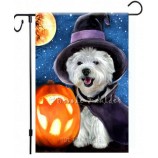 Halloween TUIN VLAG Westie schilderij West Highland White Terrier FALL YARD ART