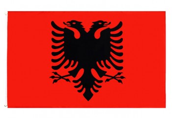 1 stuk beschikbaar Klaar om te verzenden 3x5 Ft 90x150cm vlag van Albanië Vlag van de Republiek Albanië
