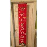 Joyeux Noël Bienvenue Bannière Décor Signe Intérieur Extérieur Maison Porte d’entrée (2)