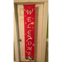 Merry Christmas Welcome Banner Decor Sign Indoor Outdoor Home Front Door (2)