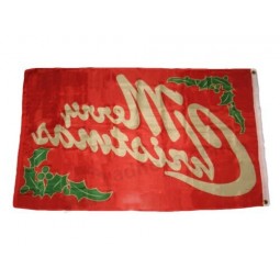 3x5 Frohe Weihnachten Mistelzweig Schriftzug Flagge 3'x5' Haus Banner lichtbeständig