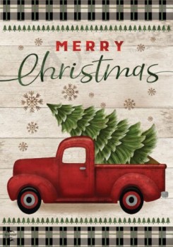 Buon Natale camioncino casa bandiera 28