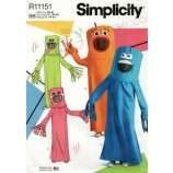 Simplicity R11151 인플레이터블 튜브 피플, 에어 댄서 사이즈 XS-XL 패턴 S9353
