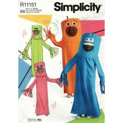 Simplicity R11151 Inflatable Tube People, Air Dancers Sz XS-XL PATTERN S9353