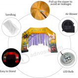 11 Voet Halloween Opblaasbare Geesten Spin Boog met LED-verlichting Buiten