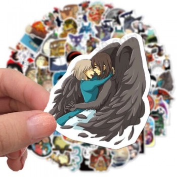 20/40/60 stücke miyazaki hayao anime laptop aufkleber geisterte aufkleber kinder