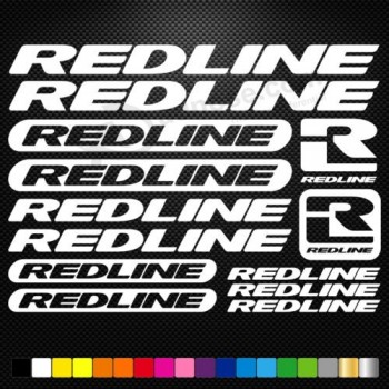 FITS Redline Виниловые наклейки Наклейки Лист Рама велосипеда Велосипед Веловелосипед