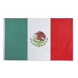 Stock 3x5 Fts Stampato Doppia Bandiera Nazionale del Messico