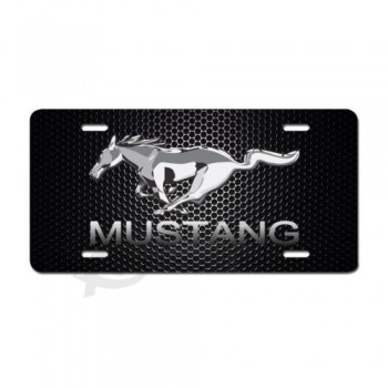 Ford mustang Targa Del Veicolo Muscle car Cavallo Nero Alluminio Auto Tag