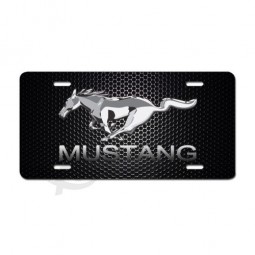 Ford mustang Voertuig Kentekenplaat Muscle car Paard Zwart Aluminium Auto Tag