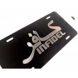 NEW Infidel Diamond Etched Engraved License Plate Car Tag Gift Free Shipping!