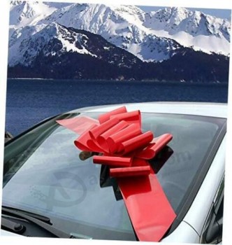 Big Car Bow Ribbon - 25" Wide, Fully Assembled Large Gift Decoration, Red