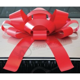 Gran arco rojo para coche | Lazo Gigante, Reverso Magnético, Vinilo, Sin Arañazos, Rojo | ¡GRAN LAZO!