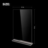 Supporto per insegne in acrilico 8,5 x 11 espositore da tavolo a forma di T in acrilico, supporto per insegne, cornice per menu. Adatto per ristoranti, promozioni
