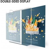 Acryl Tekenhouder 8,5 x 11, Relx Plastic Frame Flyer Houder, Dubbele Frames Clear Acryl Display Stand voor Winkel, Restaurant