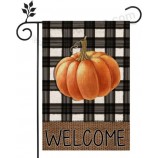 Black Buffalo Check Fall Garden Flag 12 x 18 Outdoor Autumn Farmhouse Yard Decor with high quality and any size