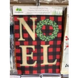사용자 지정 NOEL 화환 정원 린넨 플래그 높은 품질과 모든 크기