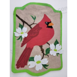 Cardinal Red Bird Garden Flag Dogwood Flowers Burlap 18.5x12.5 with high quality and any size