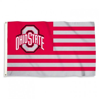 Custom Ohio State Buckeye Stars and Stripes Nation Flag