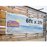6ft x 2ft Banner Custom Printed Outdoor Personalizzato 440gsm PVC Eylets - Nessun orlo