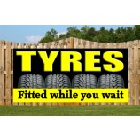 PVC Outdoor Banner Garage Valeting PVC-Schild Reifen Werkstatt