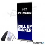 Roller Banner Stampato La Vostra Opera d'Arte Eco Pop/Roll/Pull up Display Display Stand Esposizione
