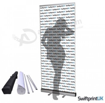 Espositore pop-up per banner a rullo - Passaggio e ripeti lo sfondo del logo
