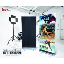 Алюминиевый 48 x 80 дюймов выдвижной рулонный стенд для баннеров всплывающий дисплей для выставок