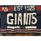 DRAPEAU DE SPORT EN BOIS PERSONNALISÉ NY GIANTS FAIT À LA MAIN PAR UN VÉTÉRAN AMÉRICAIN HANDICAPÉ