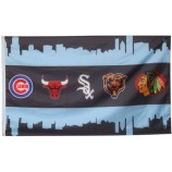 Chicago City Sport Team Logos Banner Wand Banner Dekor Flagge 3x5ft