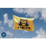 Drapeau Push The Limits Design unique, 3x5 ft / 90x150 cm, fabriqué dans l’UE