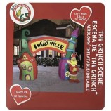 12 ft LED Airblown Dr. Seuss Blow Up Grinch Arch Inflatable Christmas NEW