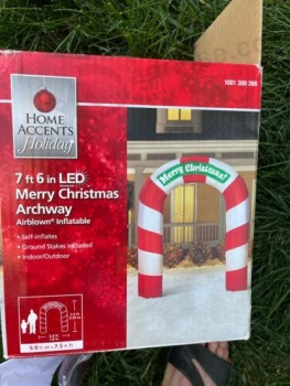 メリークリスマスアーチ道エアブローインフレータブル7 '6 