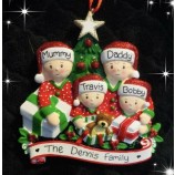 Gepersonaliseerde Familie Kerstboom Decoratie Cadeau 2-6 personen Kerst 2022