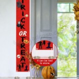 Halloween 1 Par De Banner Colgante Puerta De Porche Carteles De Pareado Decoración De Fiesta Al Aire Libre