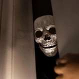 Espeluznante máscara de calavera humana de Halloween, máscara de cosplay de Halloween casco de calavera de cabeza completa accesorios de cosplay