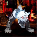 GOOSH 5Ft Halloween Gonfiabile Scheletro Cane con Luci A LED Integrate Blow Up Yard Decorazione Liquidazione con Luci A LED