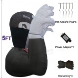 할로윈 인플레이터블 뱀파이어 드라큘라 6 FT, 내장 LED 기능이 있는 블로우 업 야드 장식, 마당 가든 파티 잔디밭용