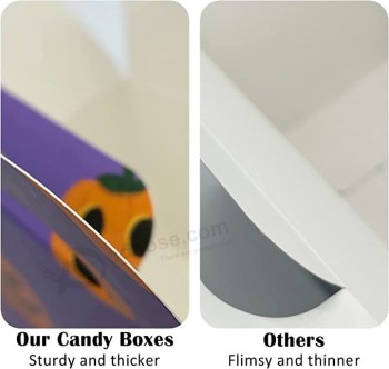 Halloween Trick Or Treat Boxes, 16 Pack Halloween Party Favor Gift Boxes Candy Container for Halloween Party